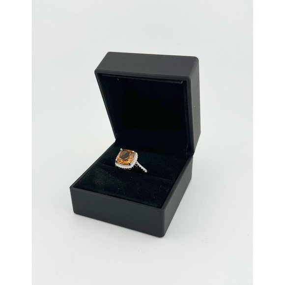 Beautiful 4.11 Ct Cushion cut Lab Grown Zulanite Ring - Sterling (.925) - Size 7 - Picture 12 of 13